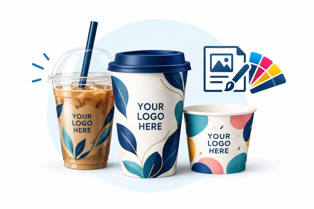 custom paper coffee cups