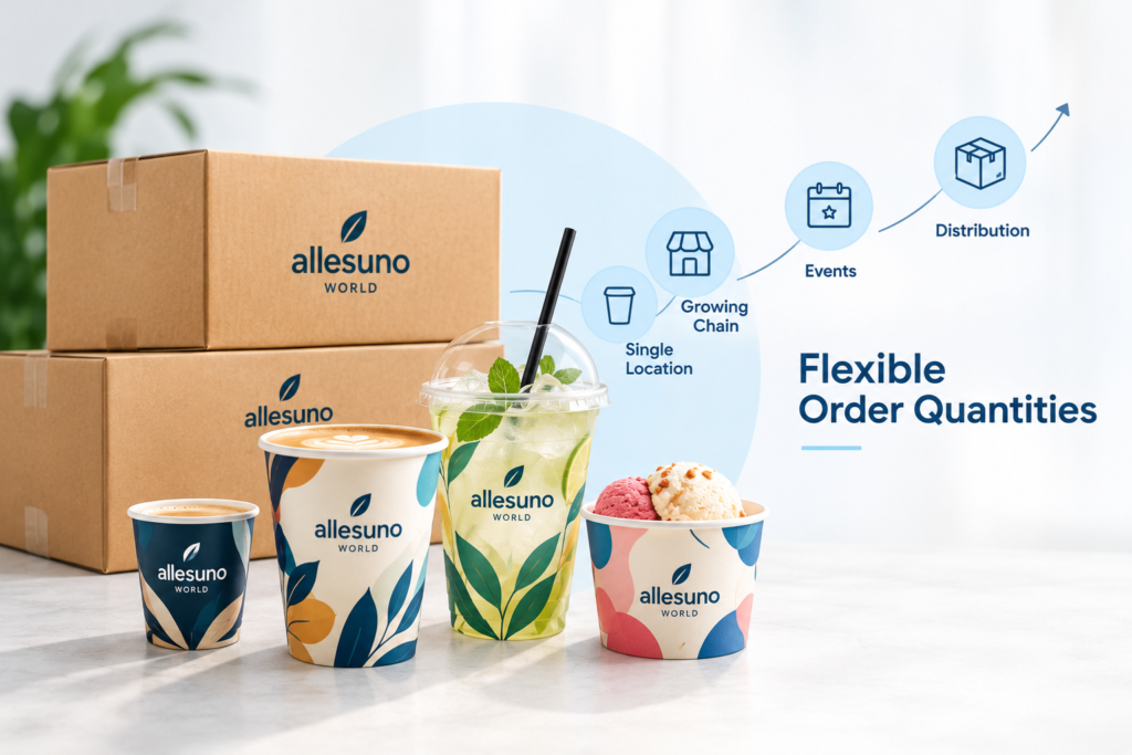 custom paper coffee cups order