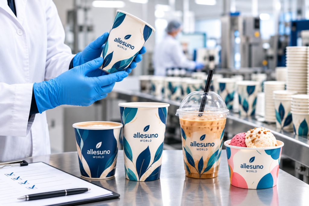 custom logo paper coffee cups supplier