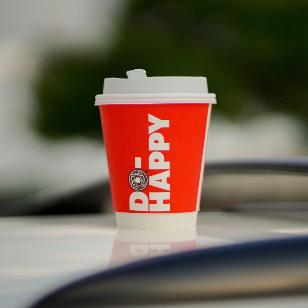 Disposable custom coffee cup