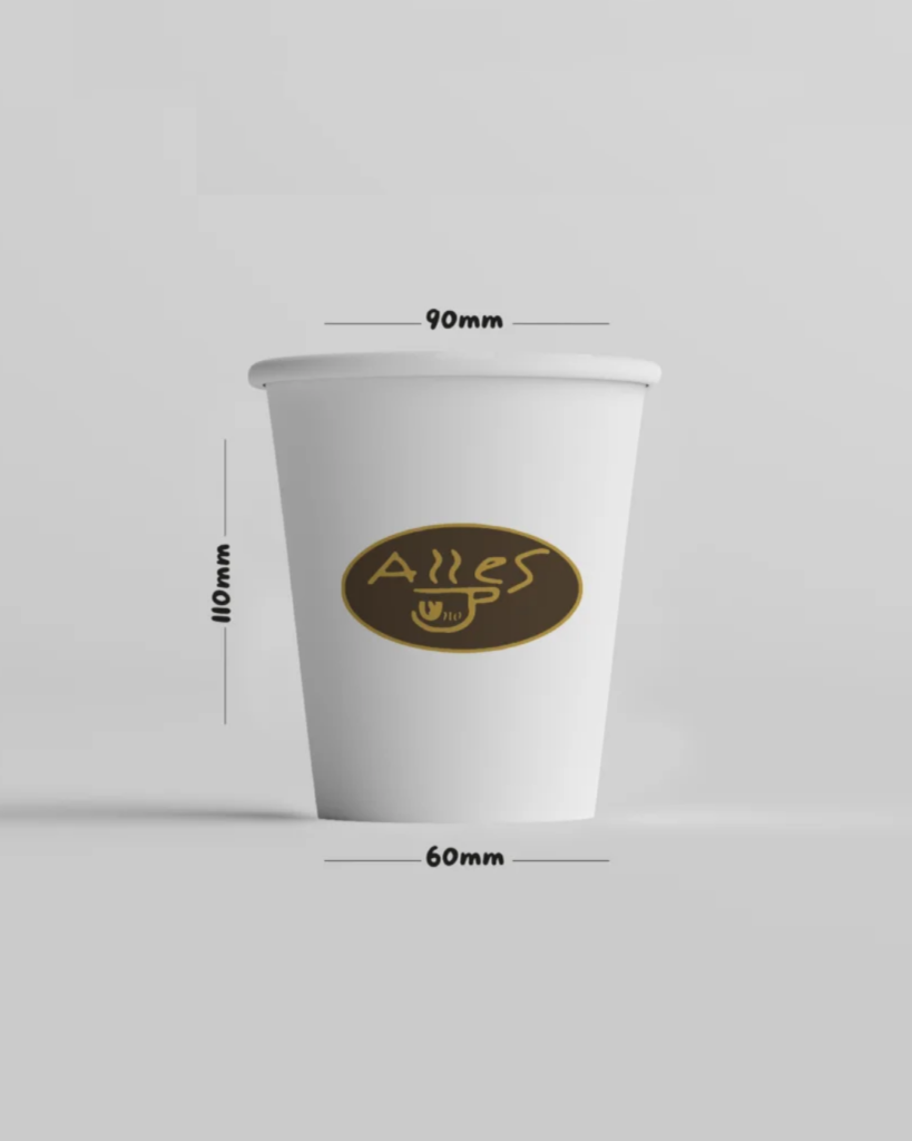 12oz Custom Printed Paper Coffee Cup